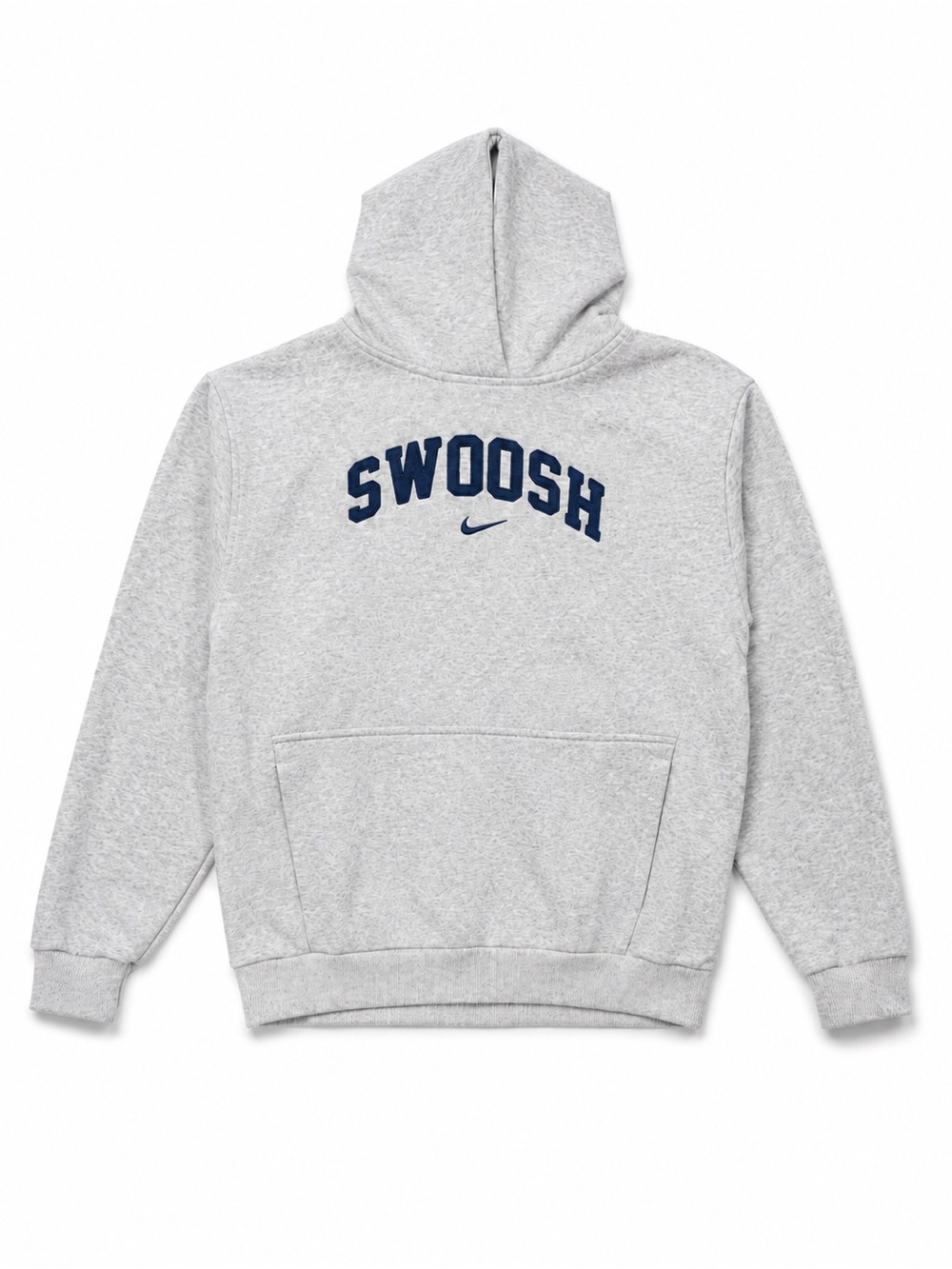Nike Light Gray 'Swoosh' Pullover Hoodie Youth L